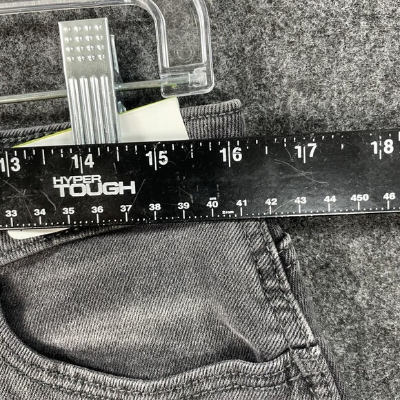 Hollister Curvy Ultra High Rise Mom Jean Women’s 15R Black Gray Stretch Two Tone - Picture 6 of 10